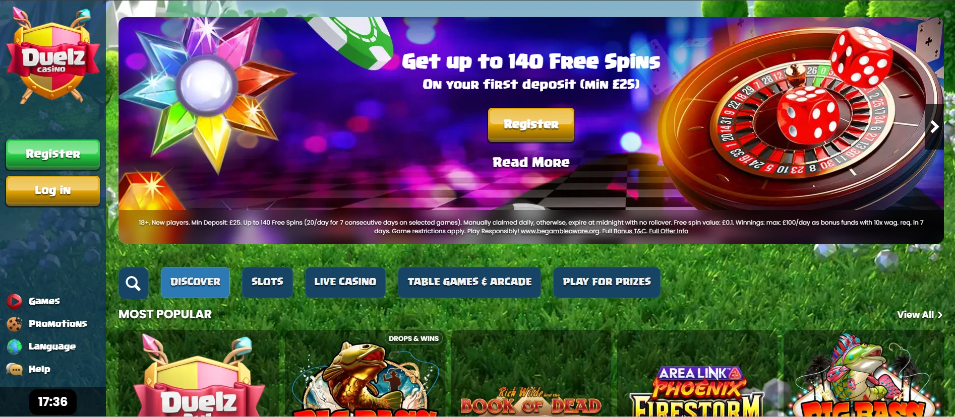 Duelz online kasino